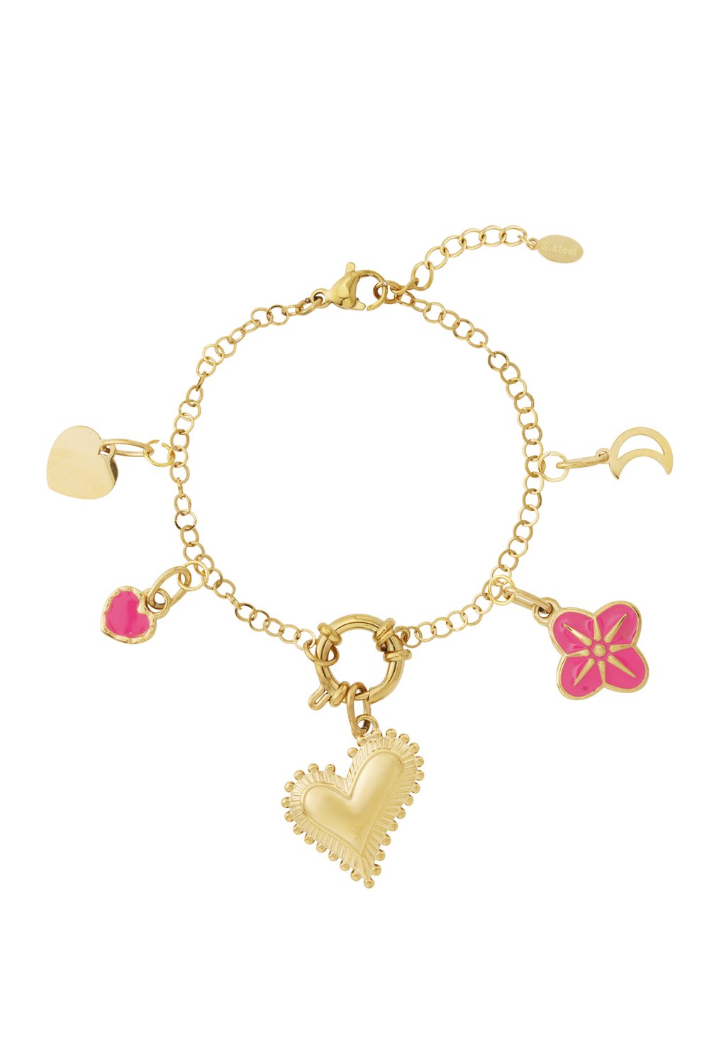 Chunky heart DIY bracelet Picture3