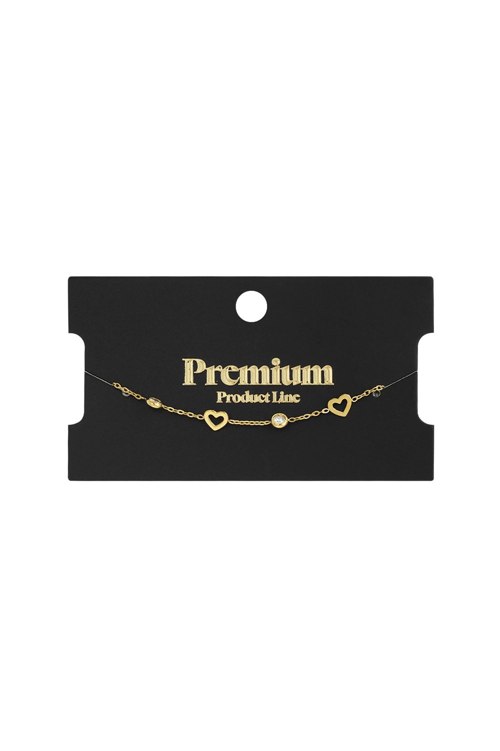 bracelet with heart and diamond charms h5Picture3