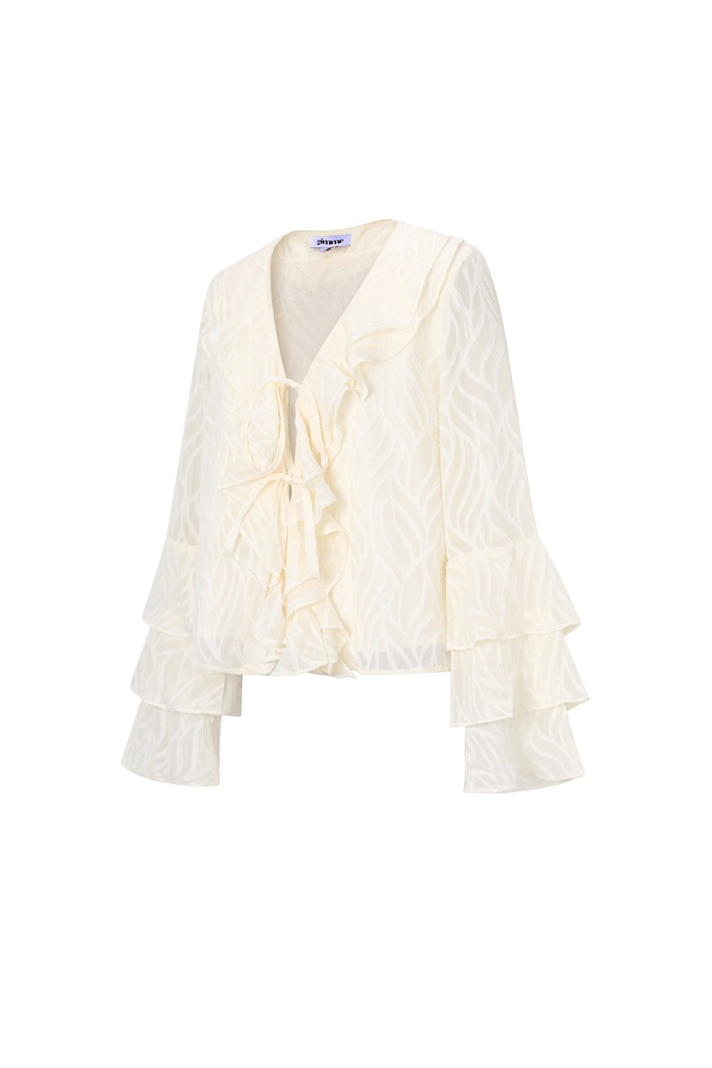 Co-ord Set White Leaves - Long Sleeve Tops h5Picture2