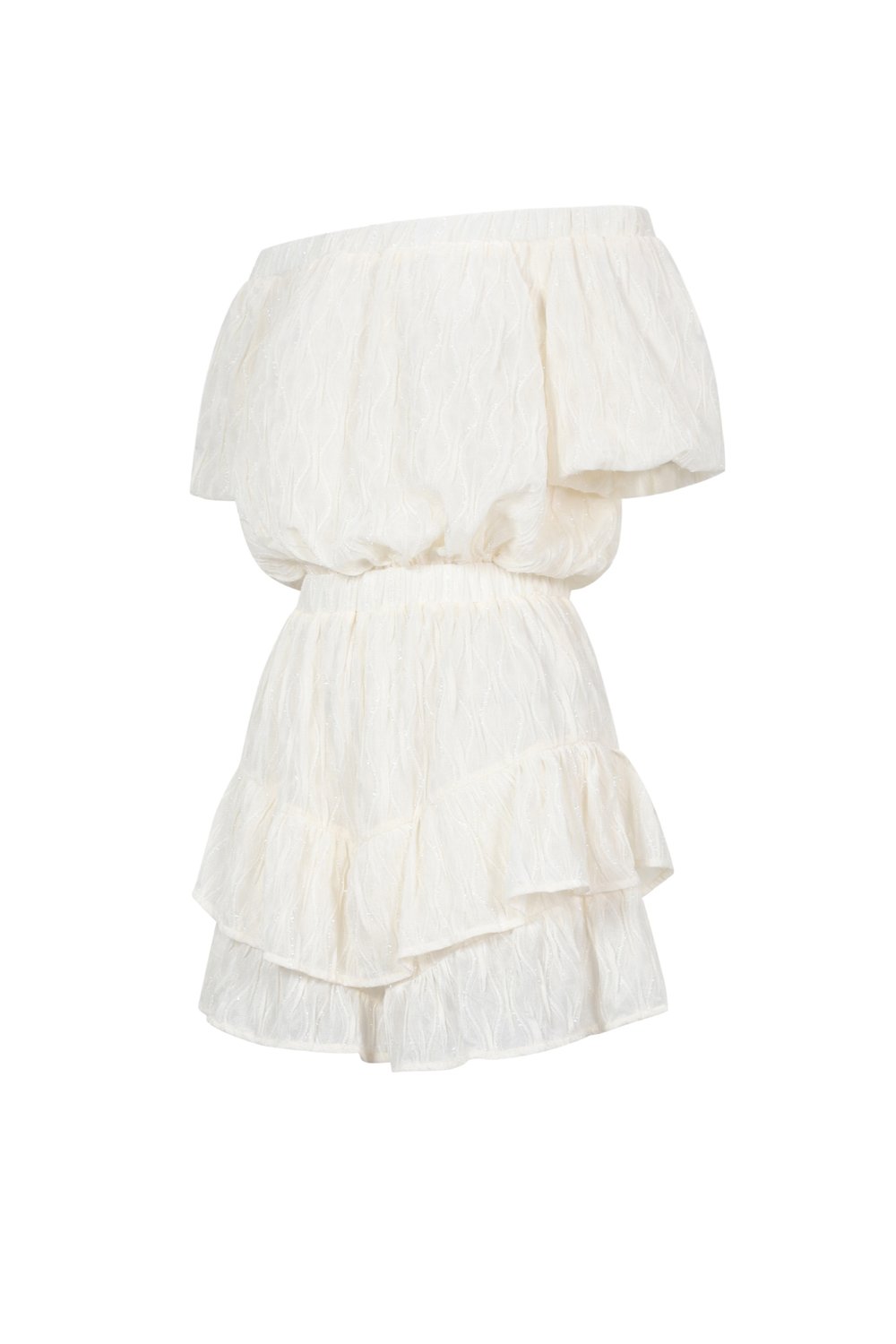 Polyester fiber (polyester) Bodysuits Solid color Casual Spring/Summer Ruffle edge Clothes Picture2