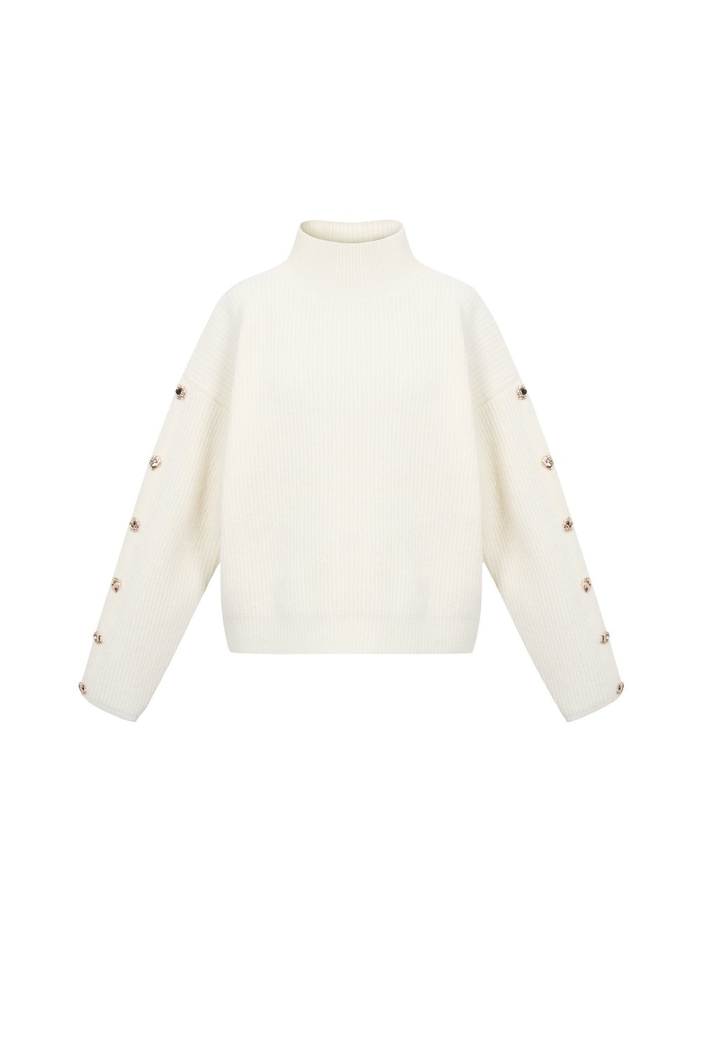 Sweater with buttons on the sleeves 