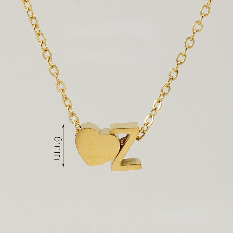 1 Piece Golden Simple Series Simple Letter Women's Pendant Necklaces
