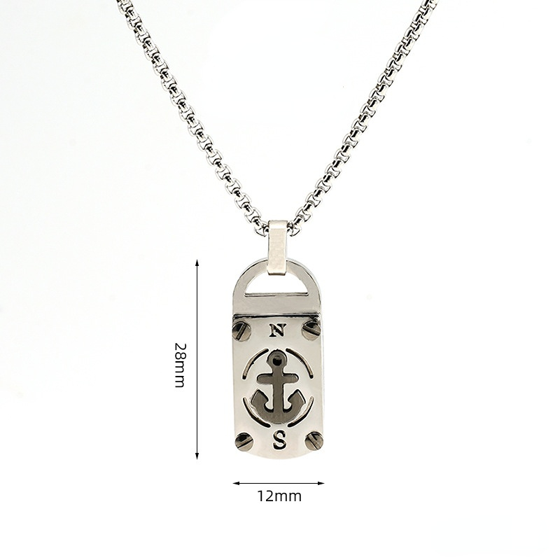 1 Pair Fashion Retro  Men's Necklace 