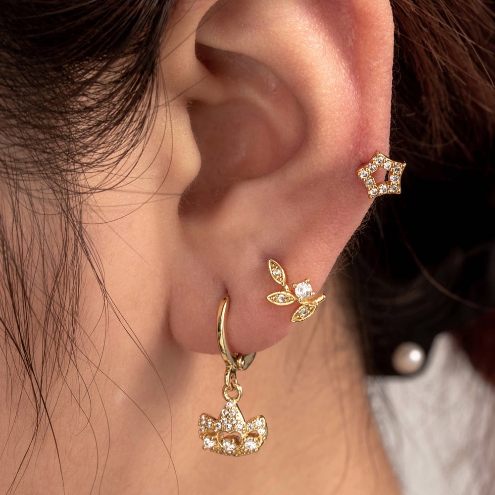1 Piece Simple Series Simple Geometric Copper No Plating Material Zircon Women Stud Earrings Picture2