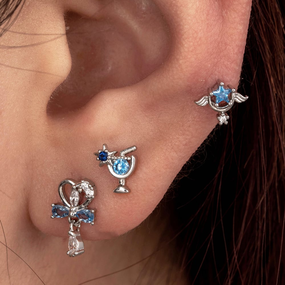 1 Piece Simple Series Simple Heart Titanium Steel No Plating Material Zircon Women Stud Earrings Picture2