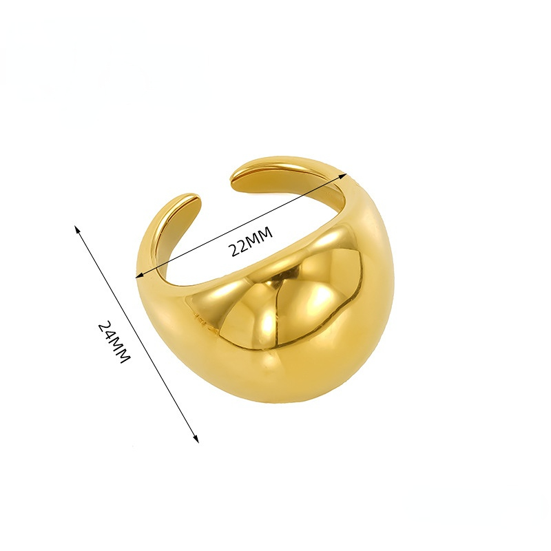 1 Pair Simple Series Classic Women's Adjustable Rings