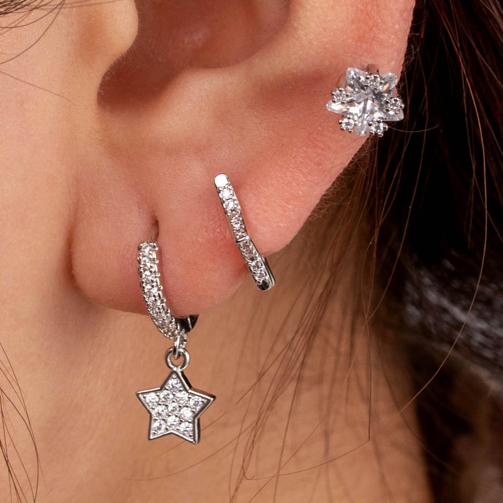1 Piece Simple Series Classic Geometric Copper No Plating Material Zircon Women Stud Earrings Picture2