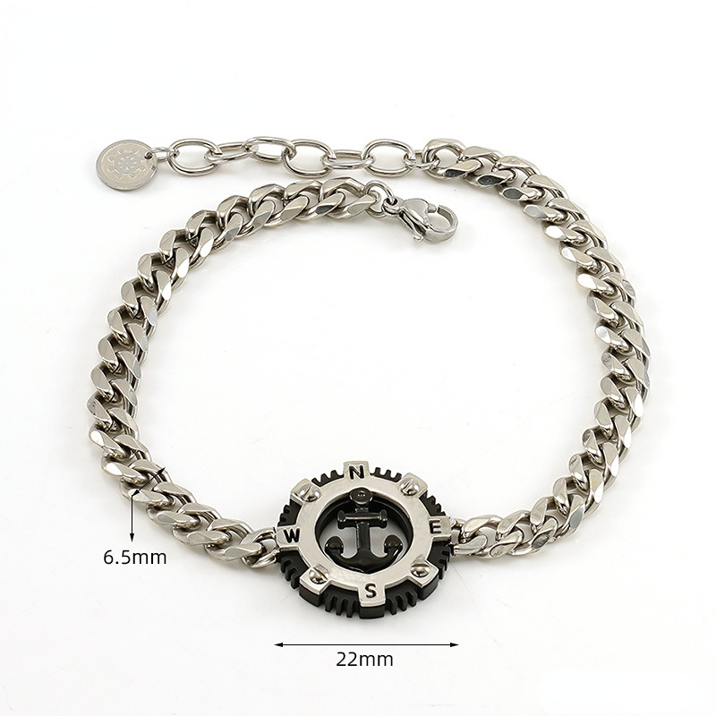 1 Pair Hip-hop Trend All-match  Jewelry  Men's Bracelet 