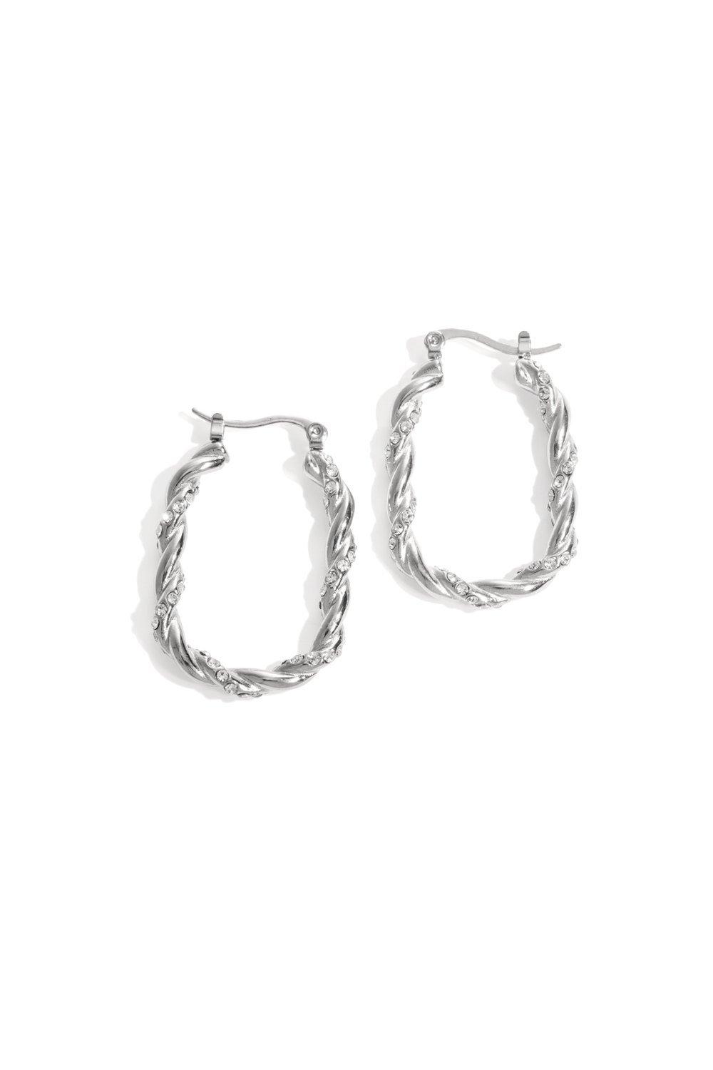 Twisted Sparkle Hoop earrings h5Picture3