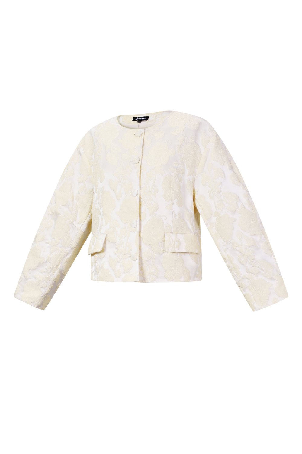 Jacquard Balloon Sleeve Jacket h5Picture2