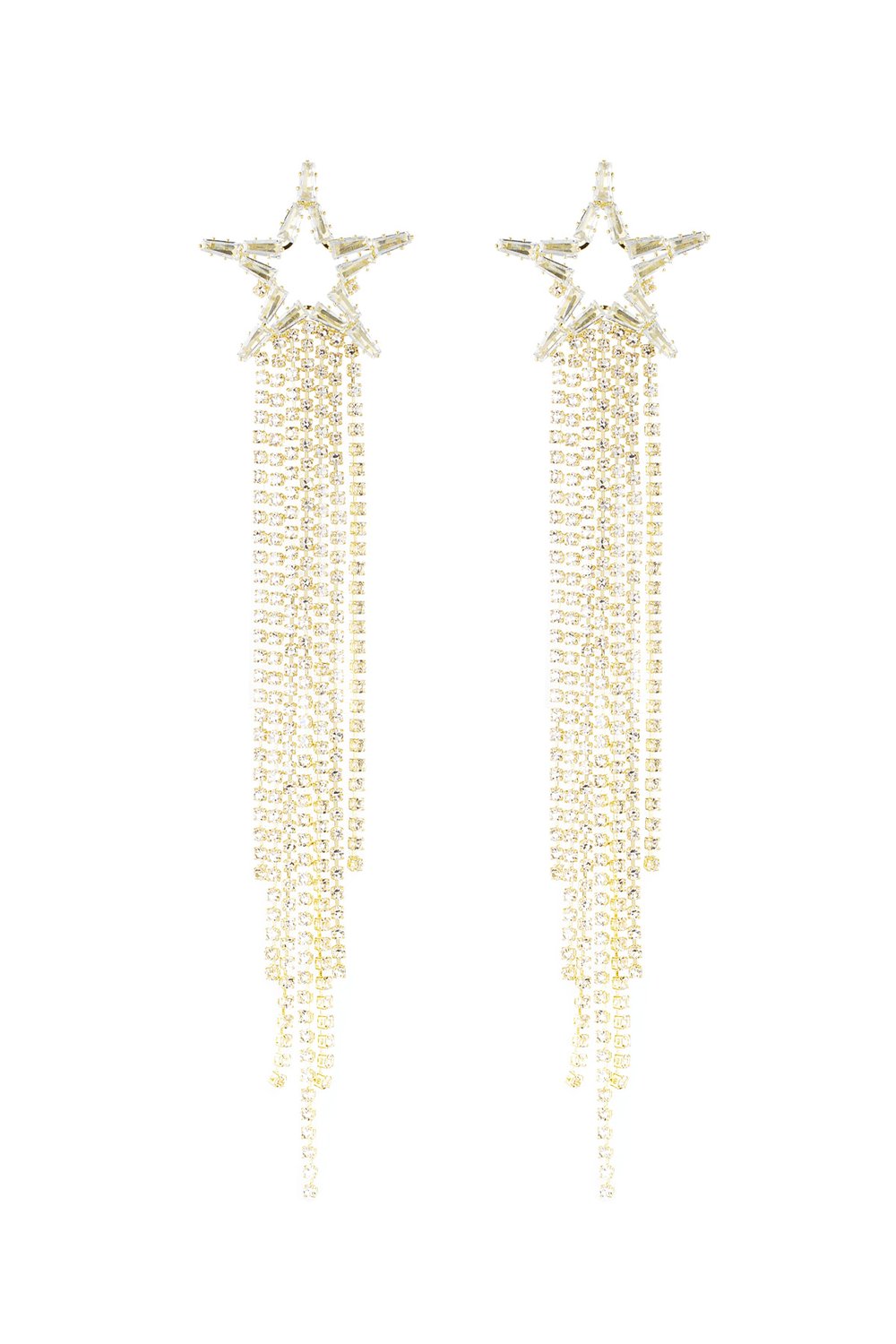 festive star earrings