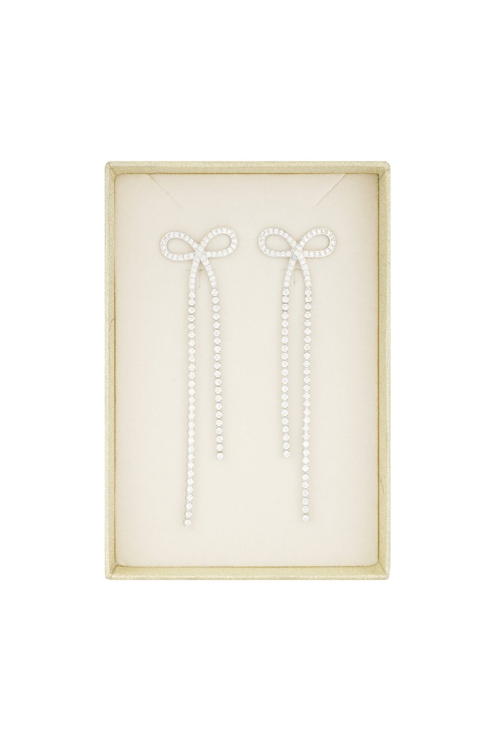 dazzling ribbon earrings