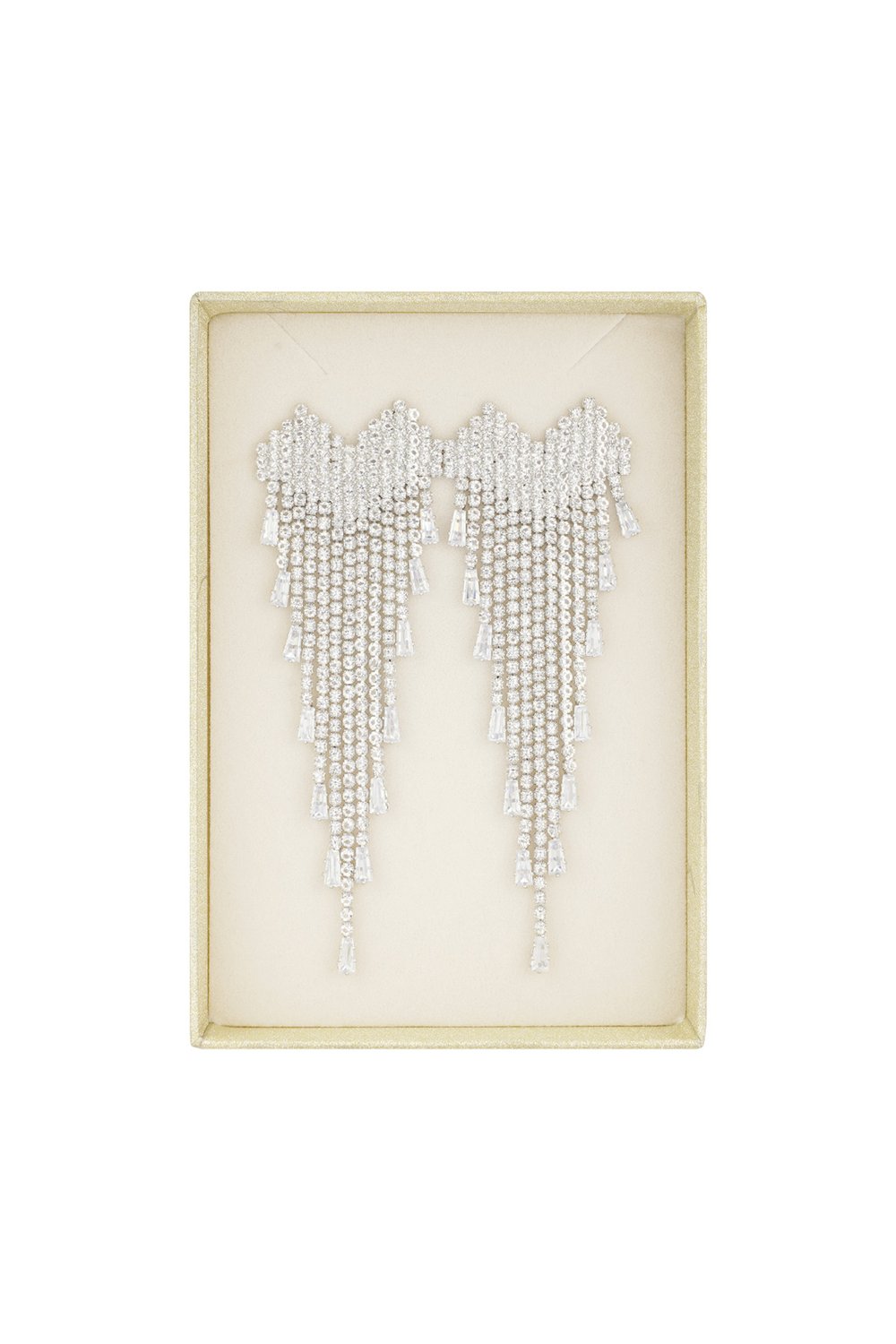 bold sparkle heart earrings