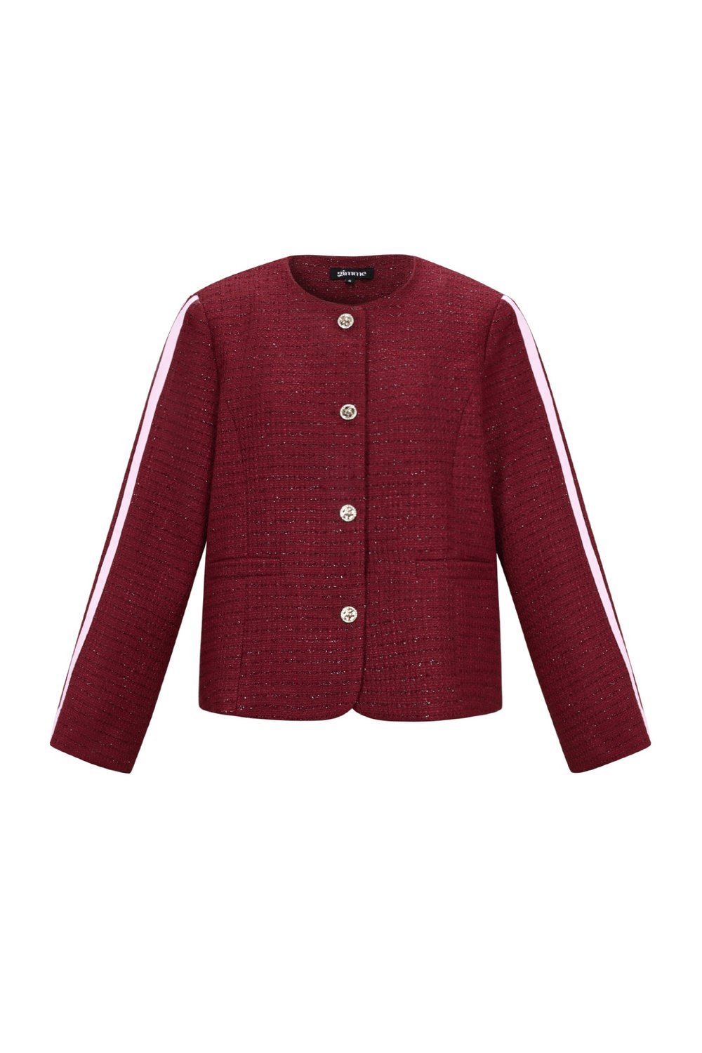 Chaqueta de tweed de lúrex