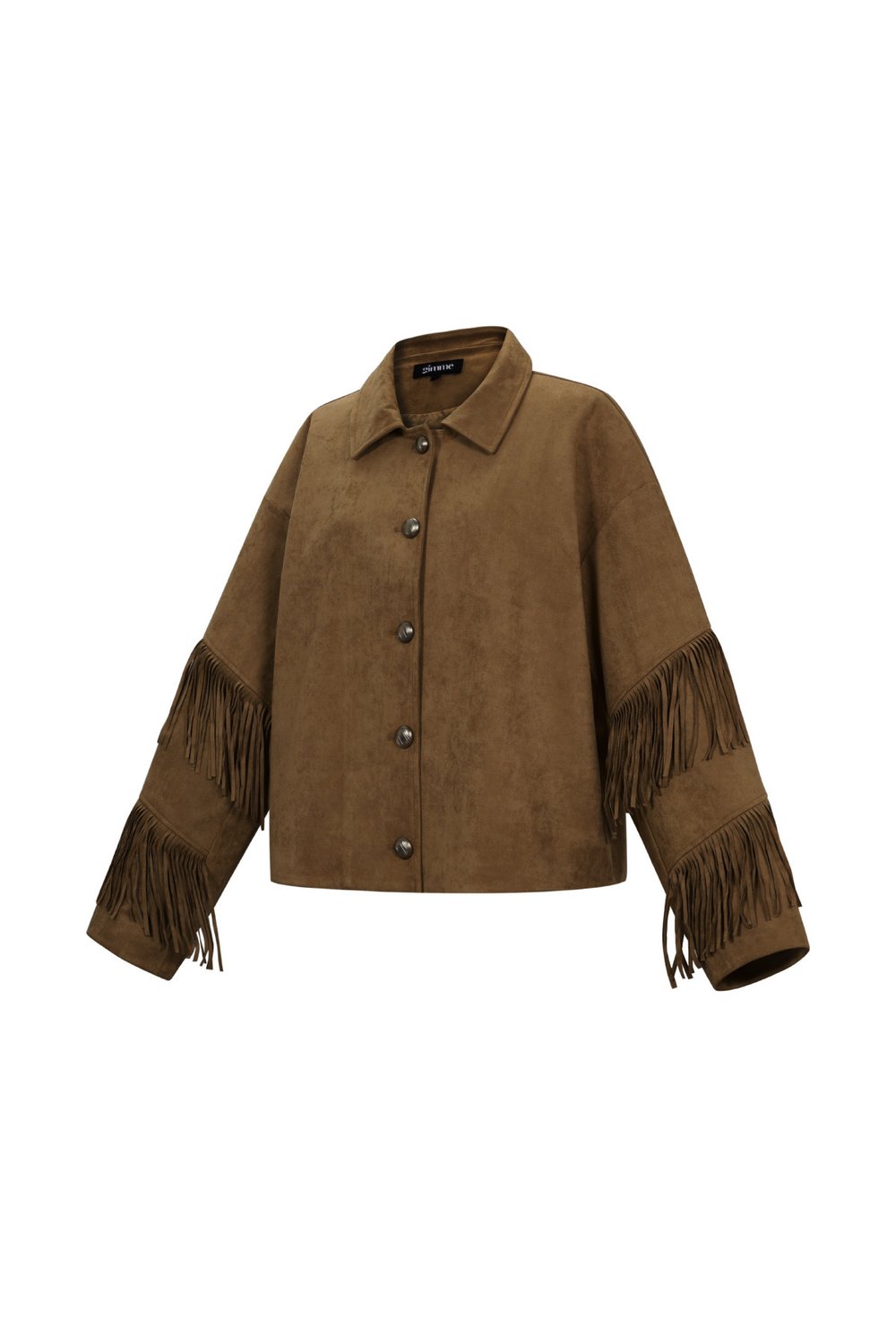 Suede-look jacket with fringes h5Picture2