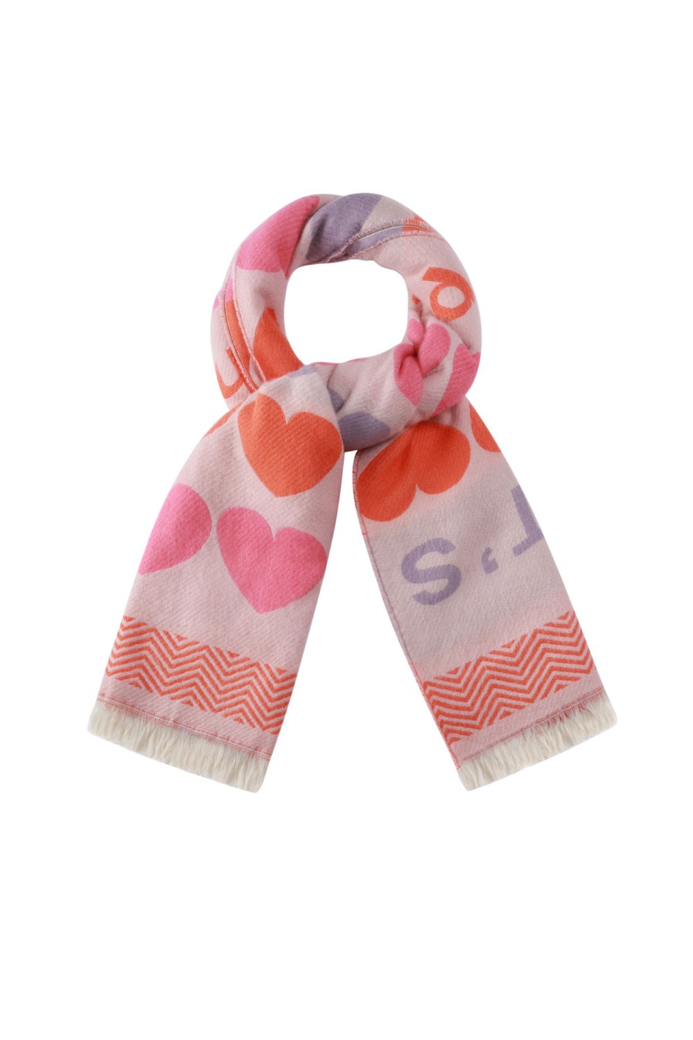 Scarf with hearts h5Picture2
