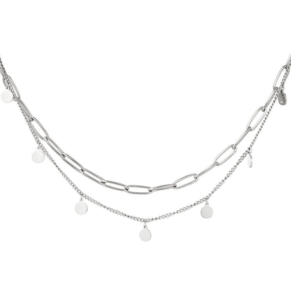 Necklace Chain Circle Gold 