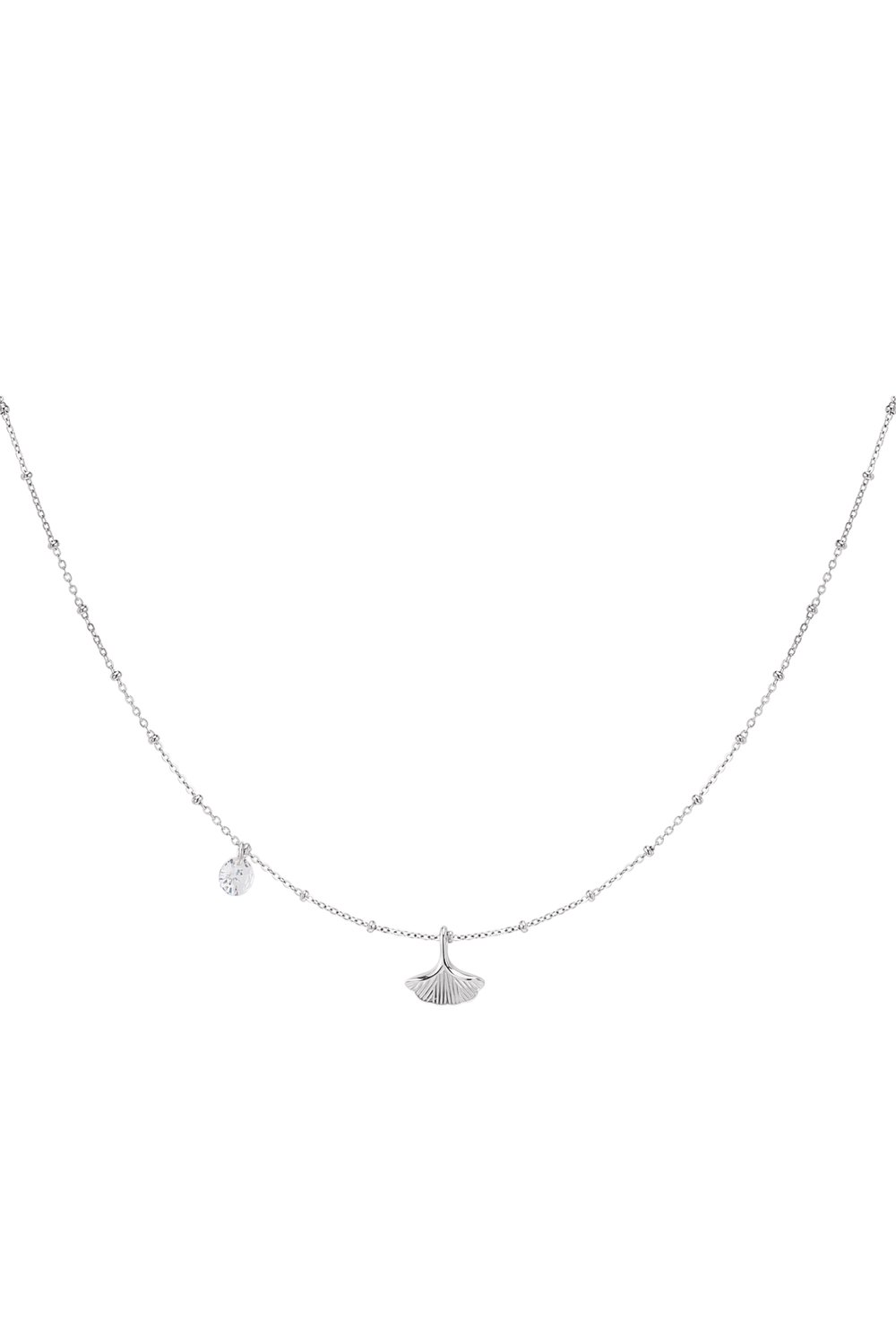 Chain leaf - silver color Stainless Steel