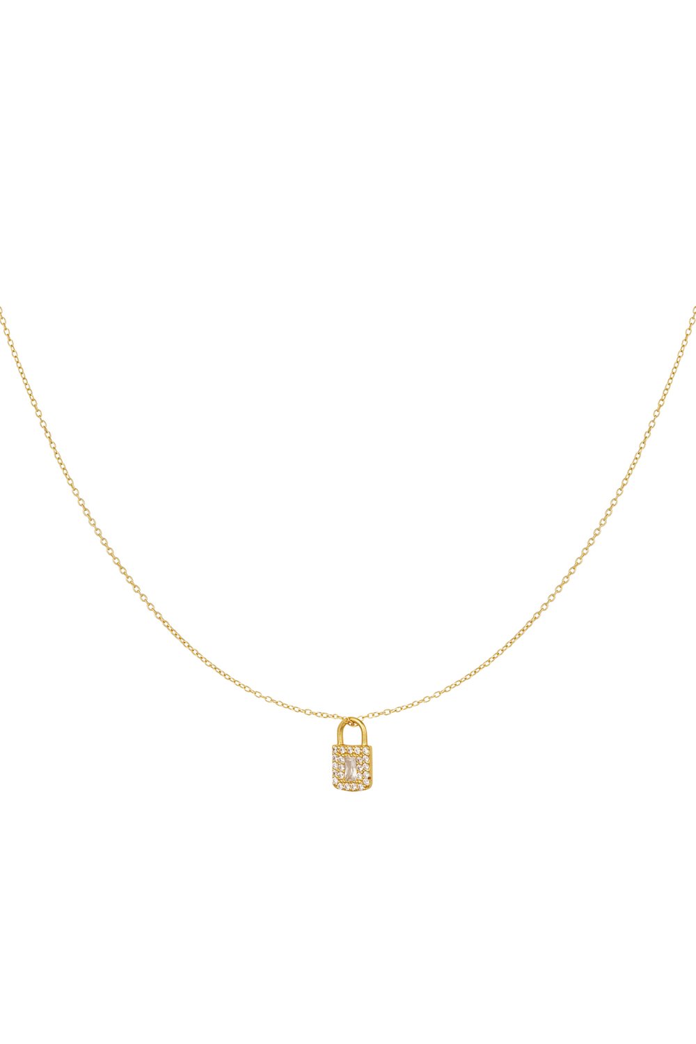 necklace lock stones - 925