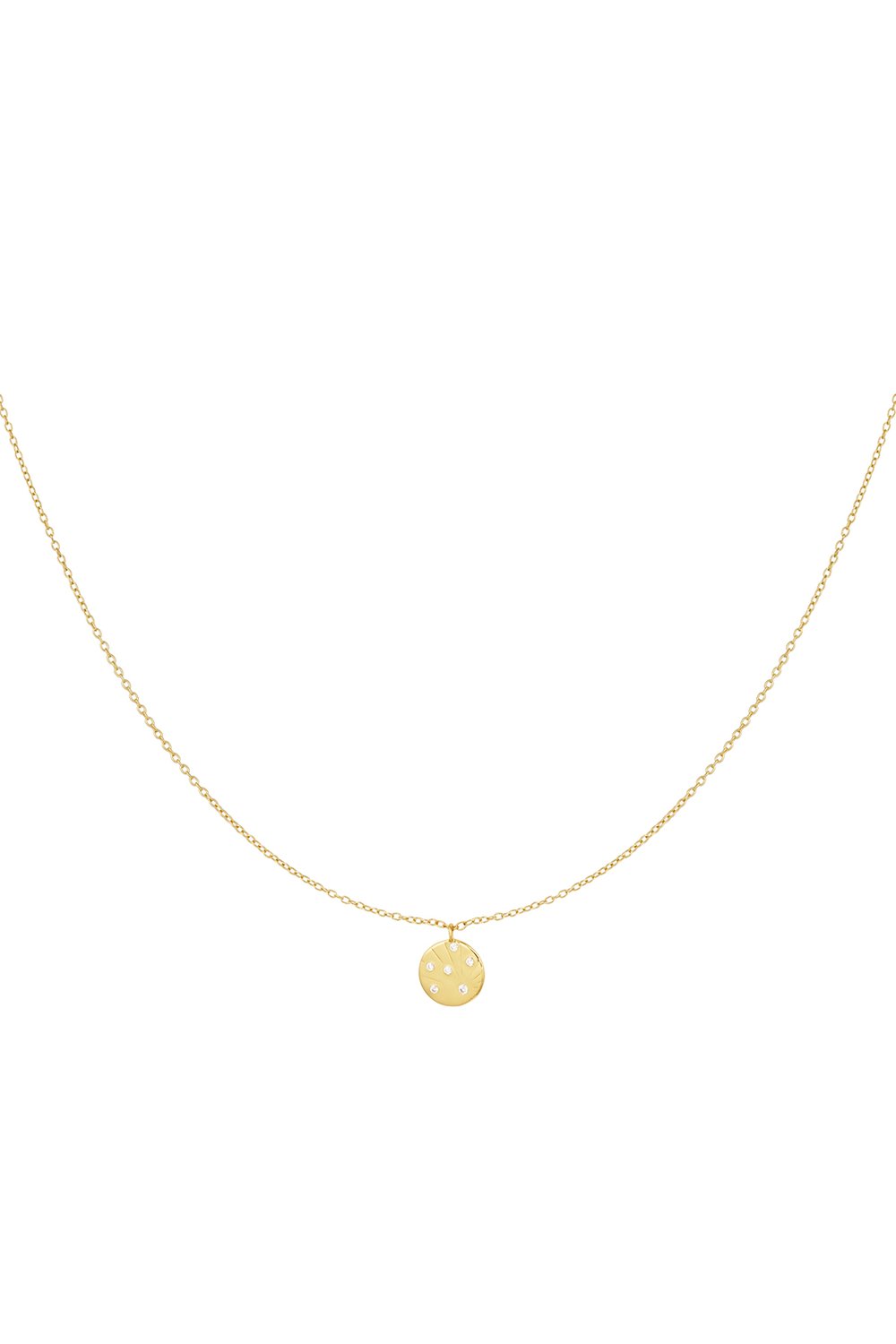 necklace charm with stones - 925