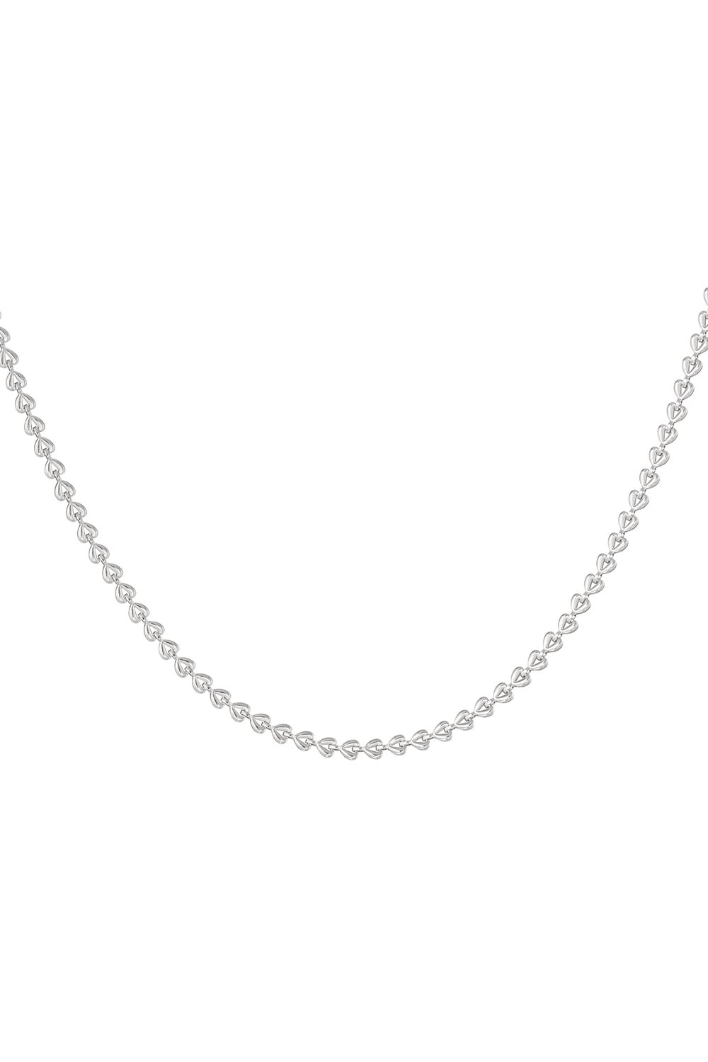 Mit einer Kette verbundene Herzen – Goldfarbe - Goldfarbefarbe 
