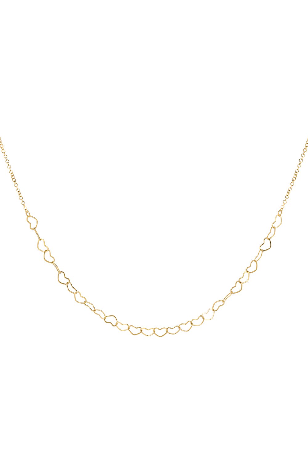 necklace linked hearts 