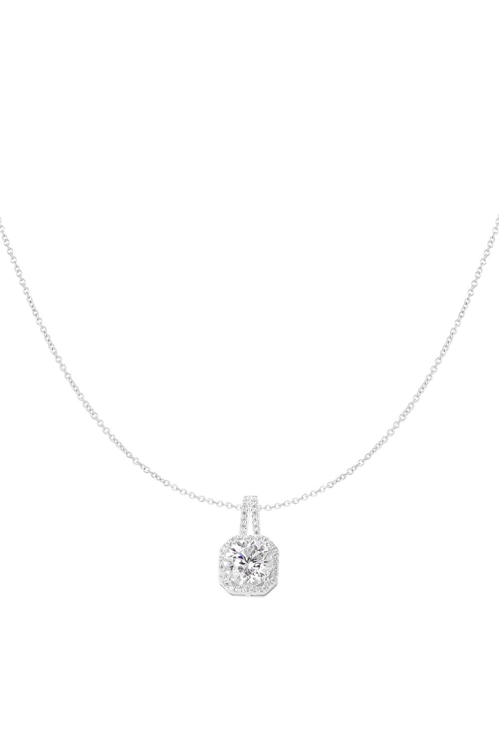 necklace square stone 