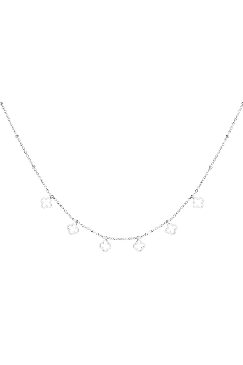 necklace 6 leaf clovers