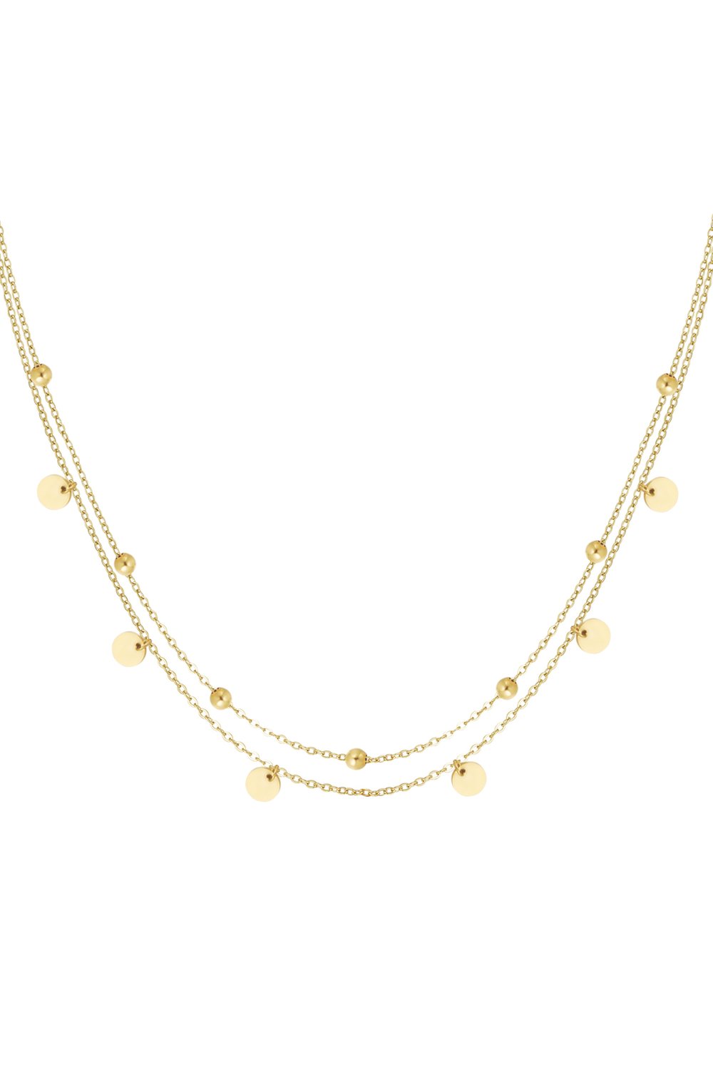 necklace balls and circles