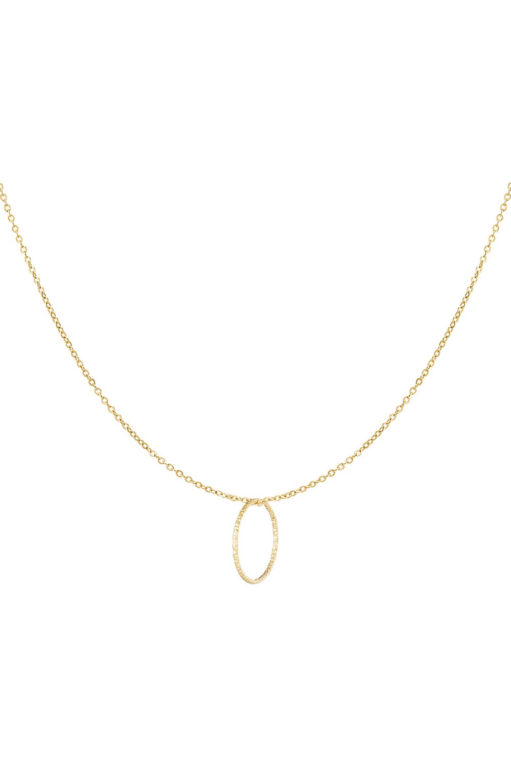 basic necklace with round charm
