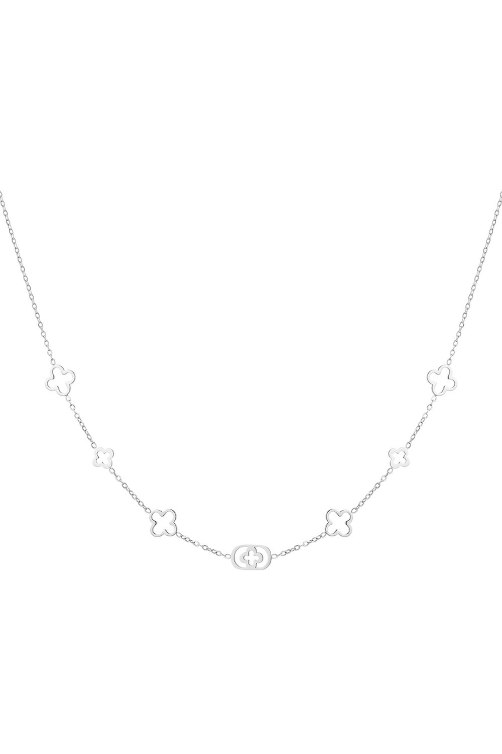Classic four-leaf clover charm necklace