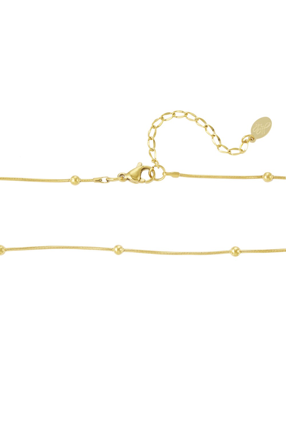 small ball necklace with heart Picture4