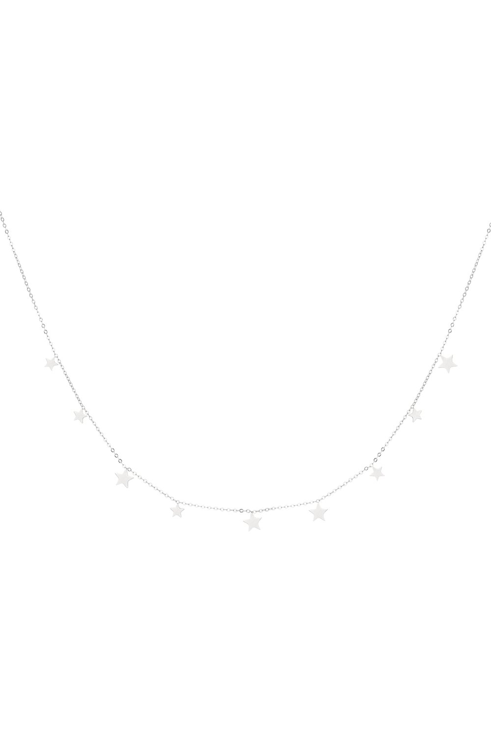 classic necklace with star charms 