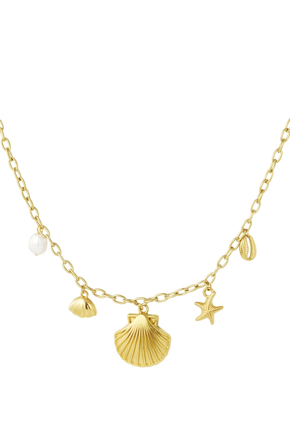 seashell charm necklace 