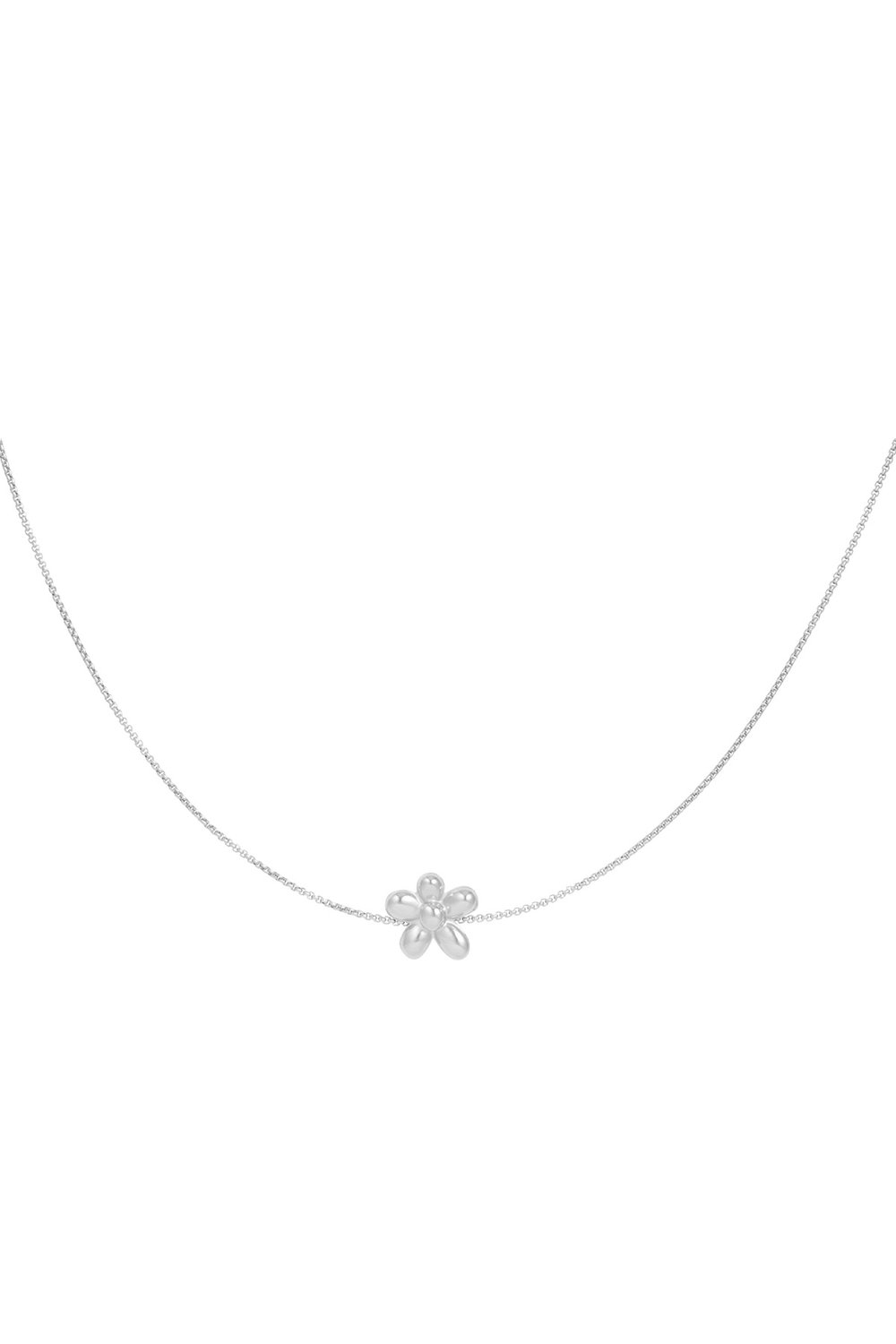 puffy flower necklace