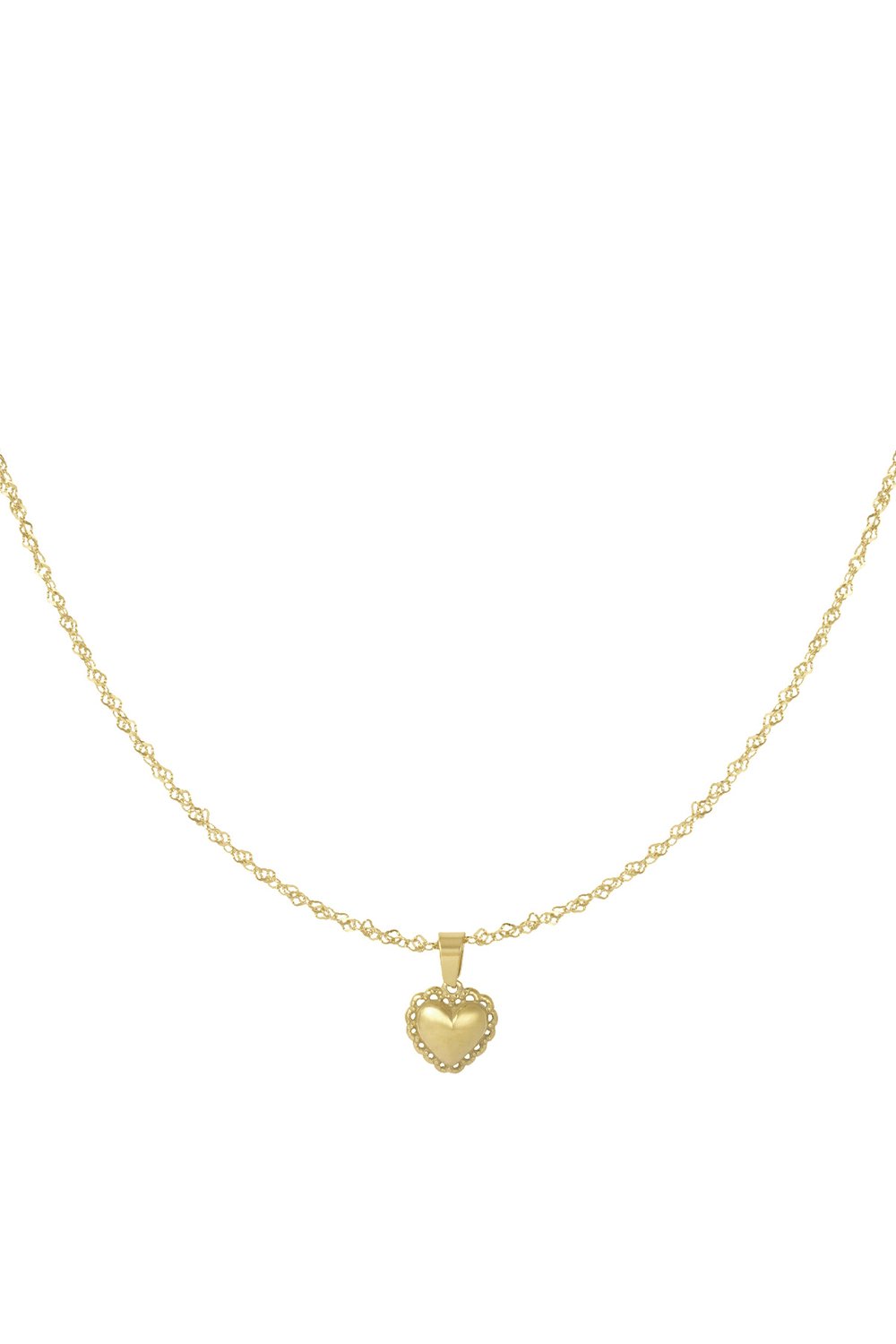 Necklace lover girl - Silver Color color