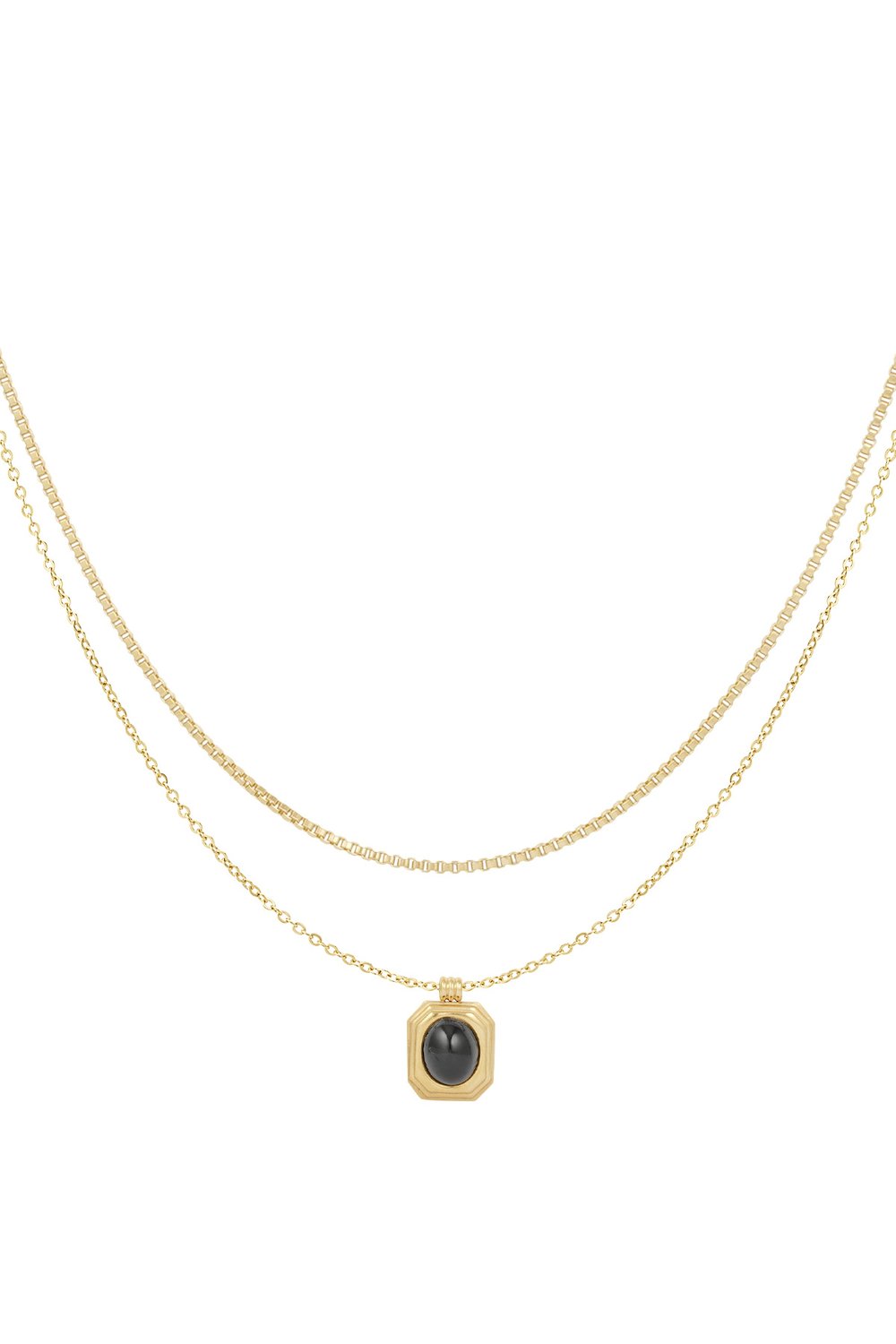 double chain vintage charm