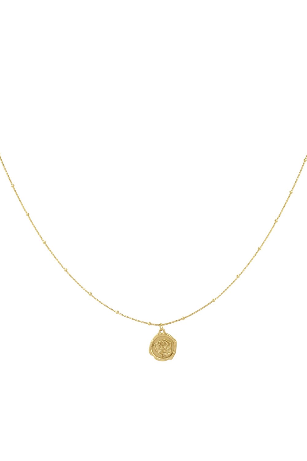 necklace rose charm