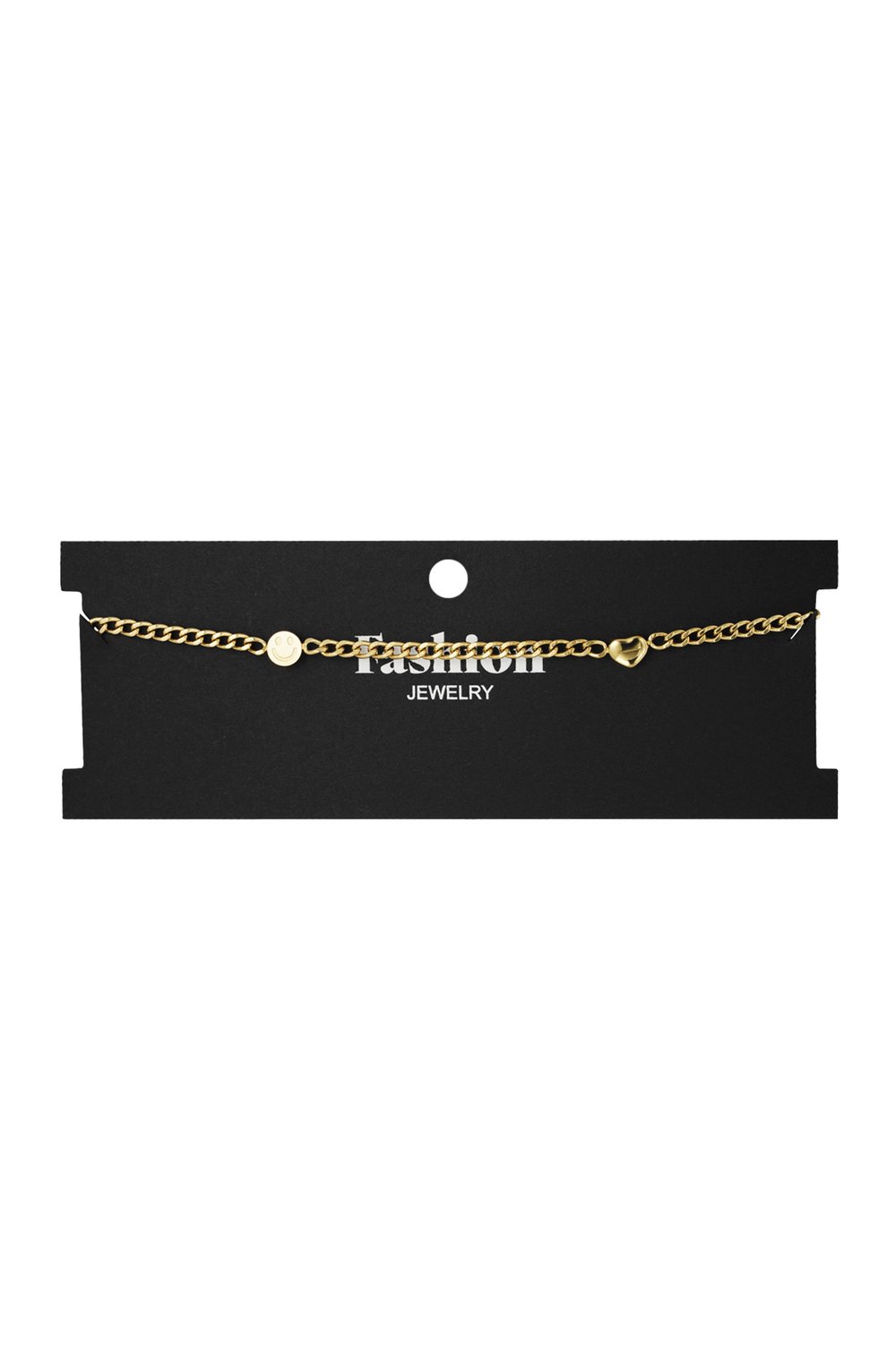 smile & heart chain necklace h5Picture3