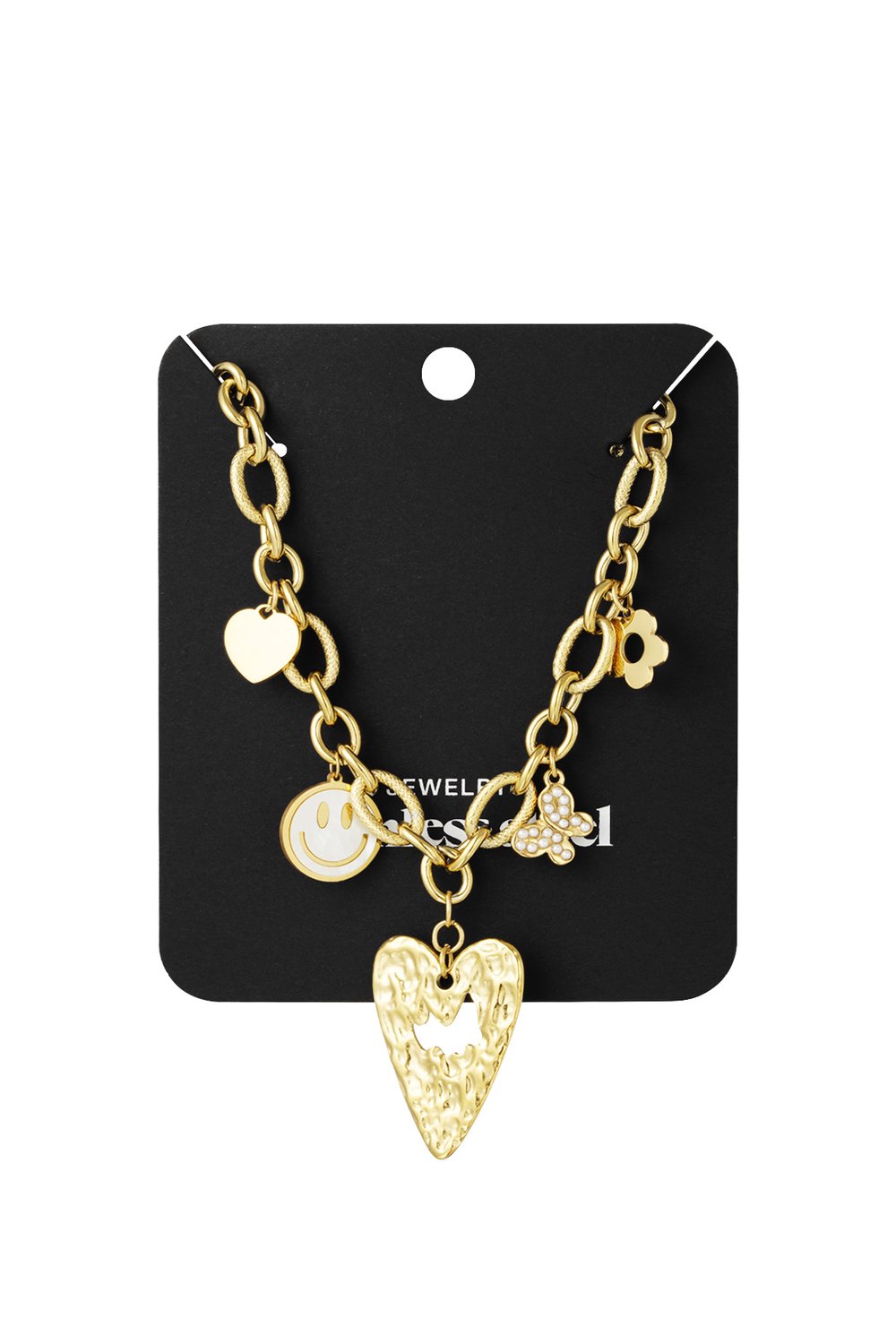 Charm Parade-Halskette – Goldfarbe - Goldfarbefarbe h5Bild2