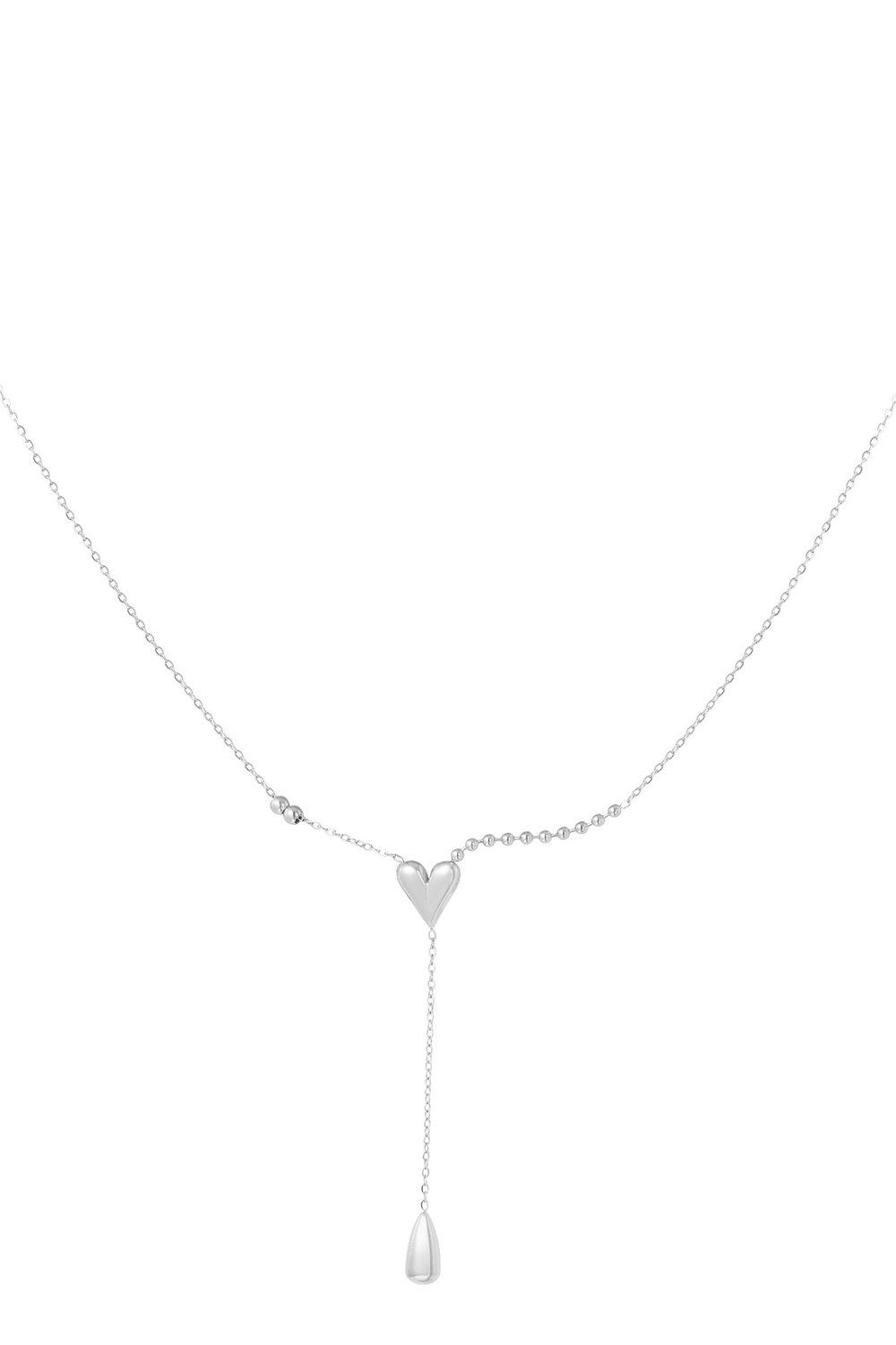 heart drop necklace