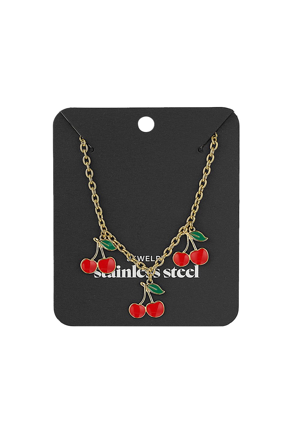 charm necklace triple cherry Picture3