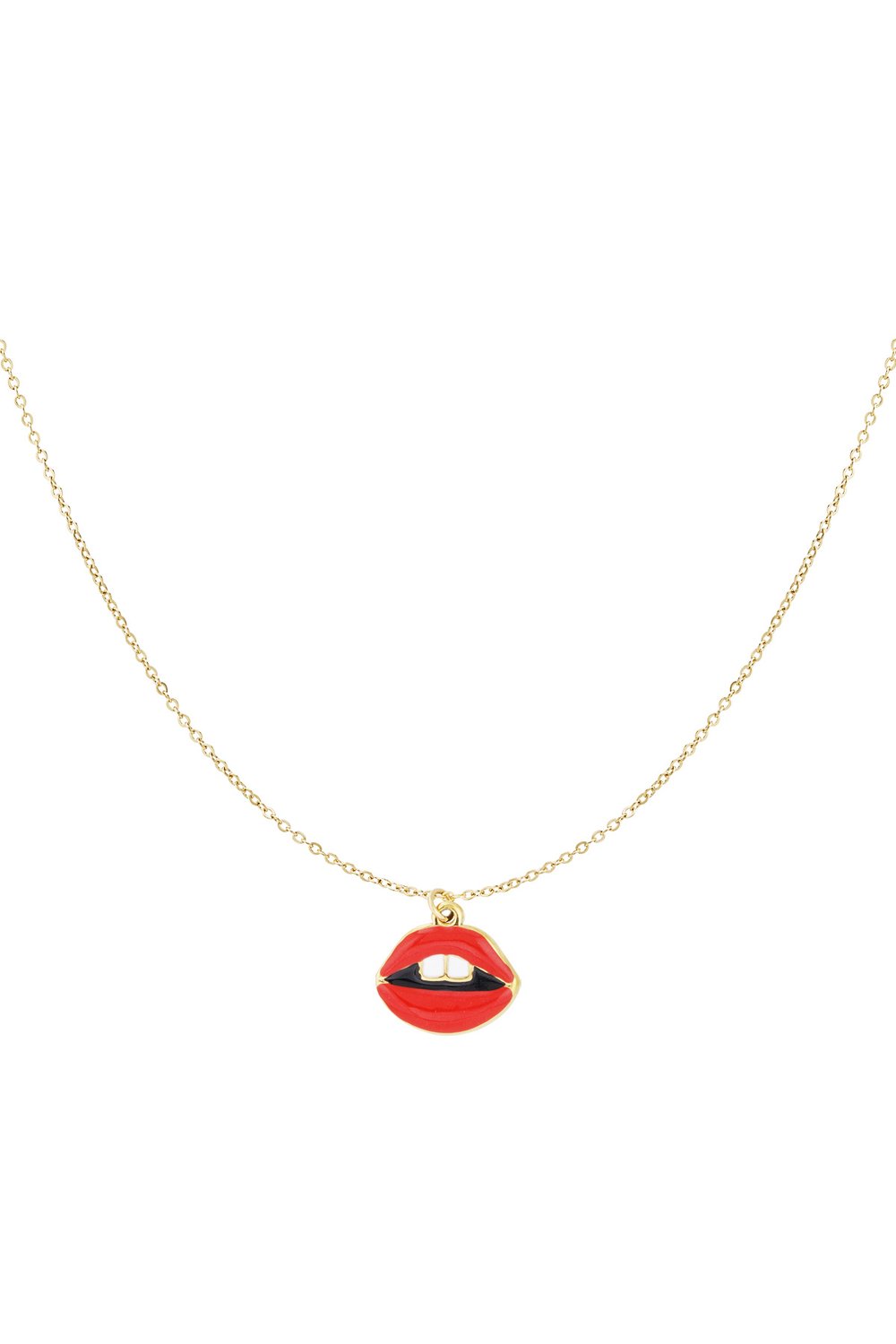necklace kiss my lips