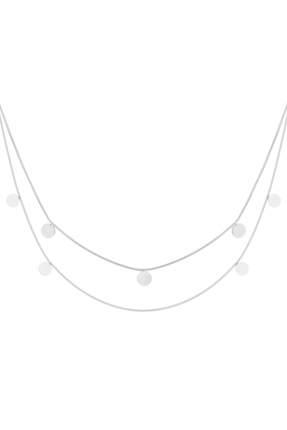 double necklace coins