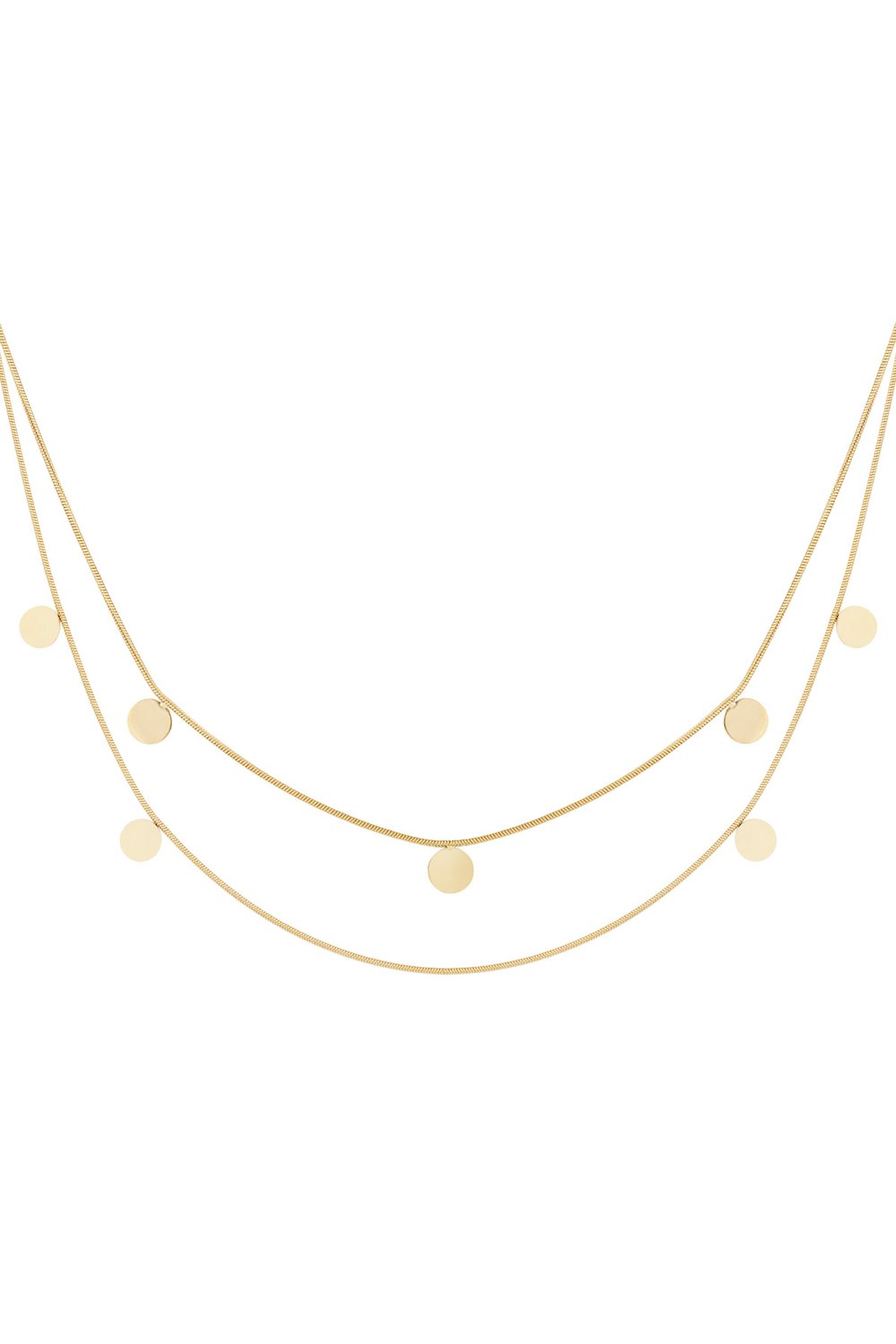 double necklace coins 