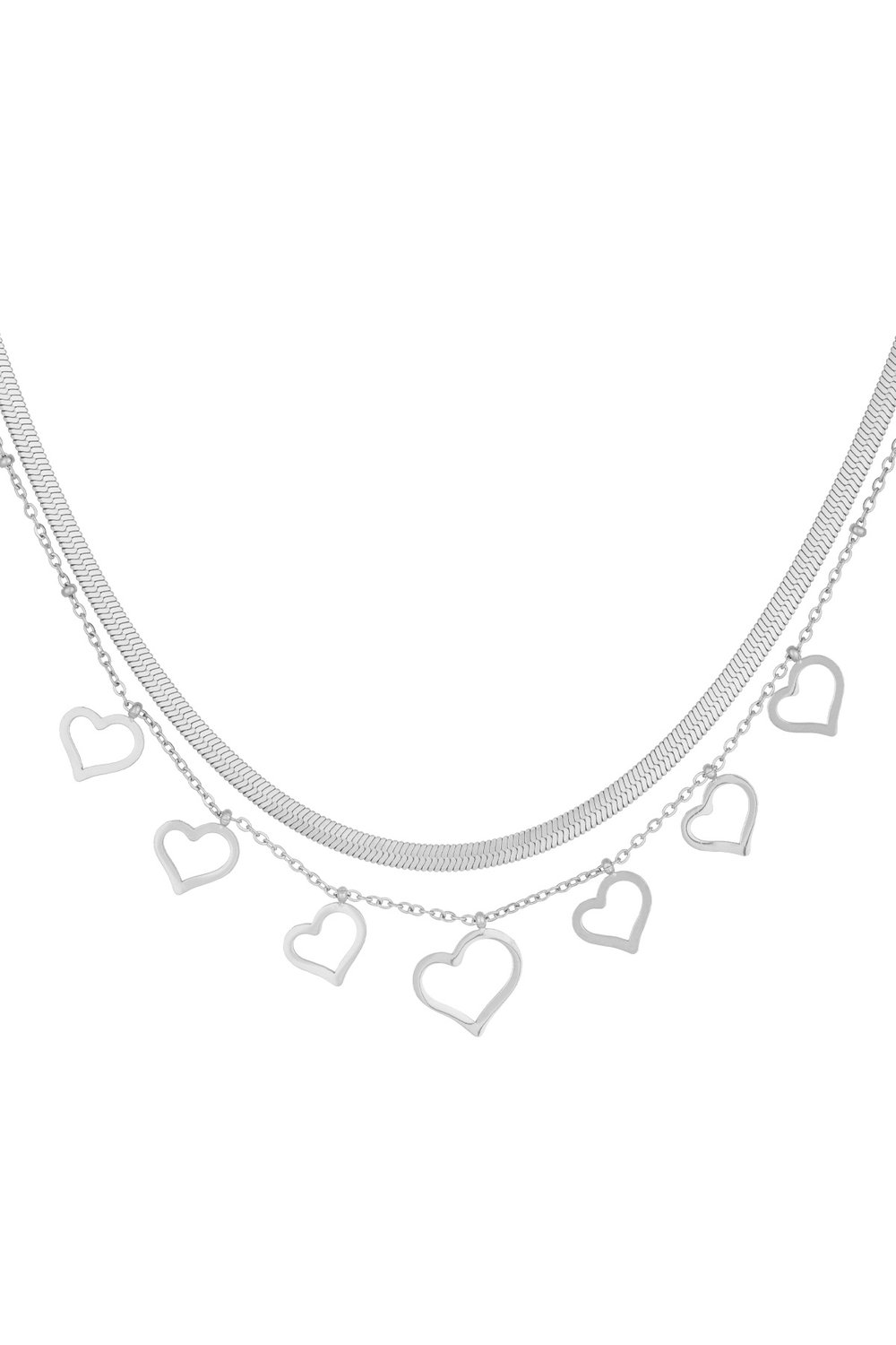 chunky heart necklace