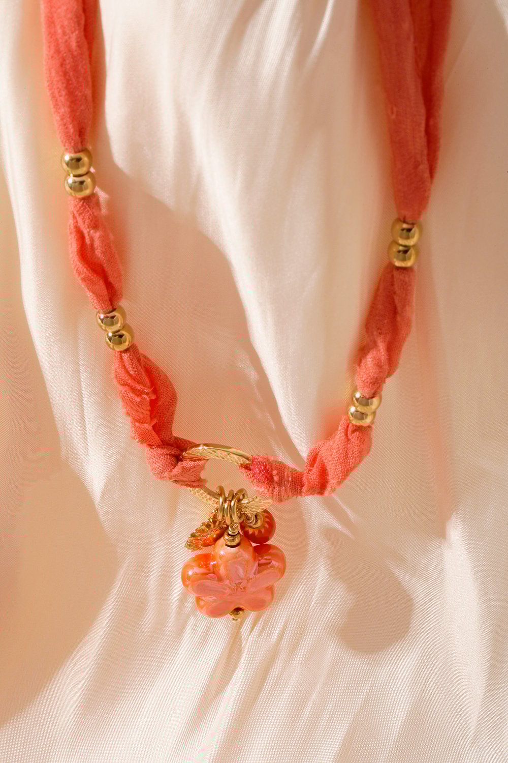 sunny floral necklace - orange & h5Picture4