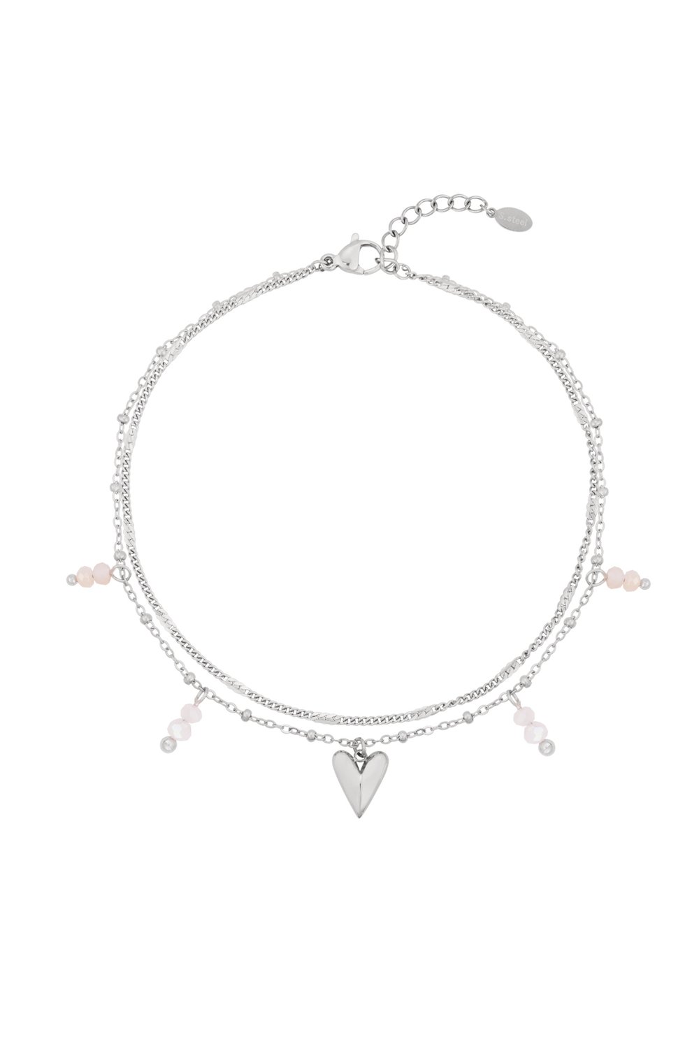 double love ankle bracelet