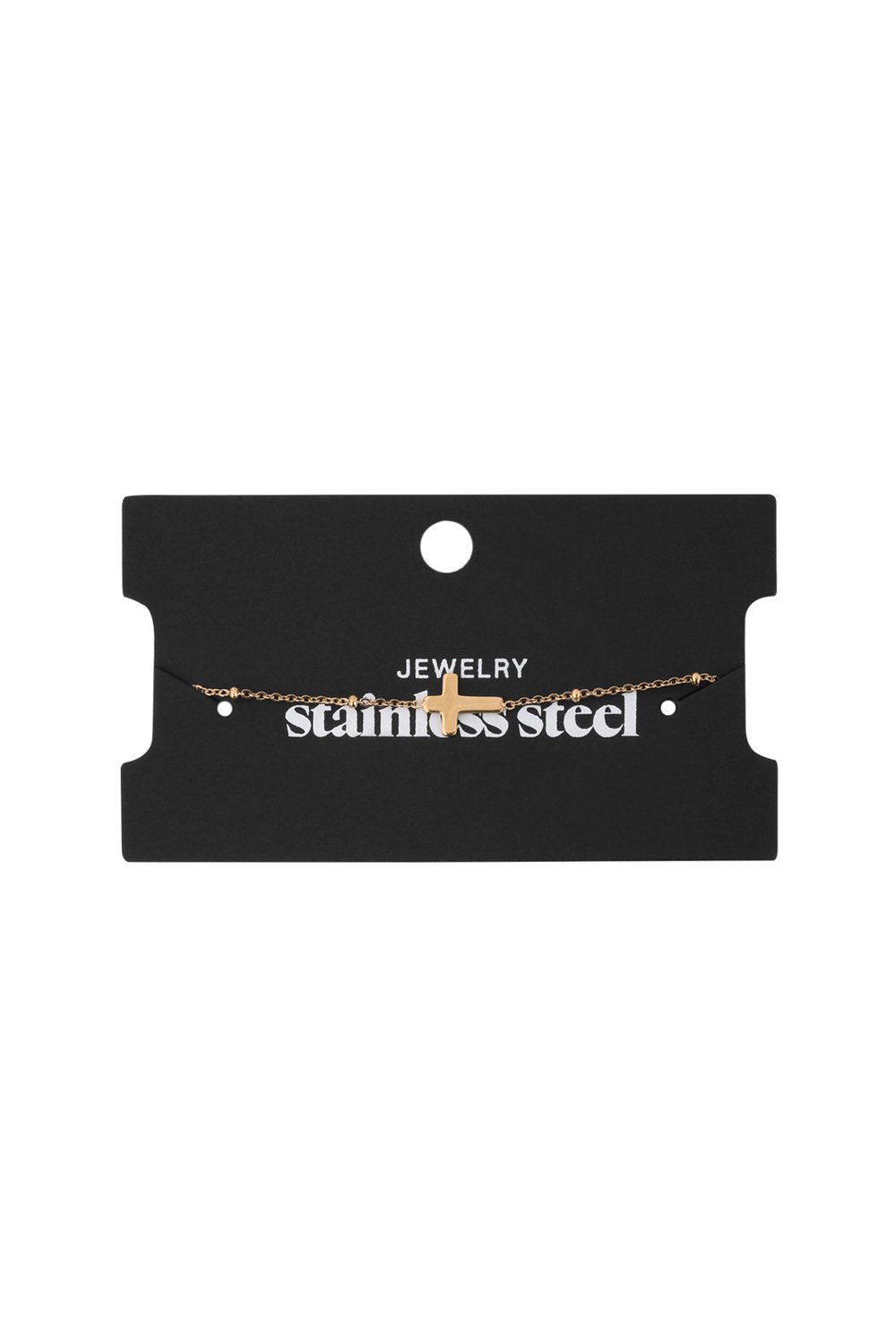 Enkelbandje Classic Cross Zilver Stainless Steel Afbeelding2