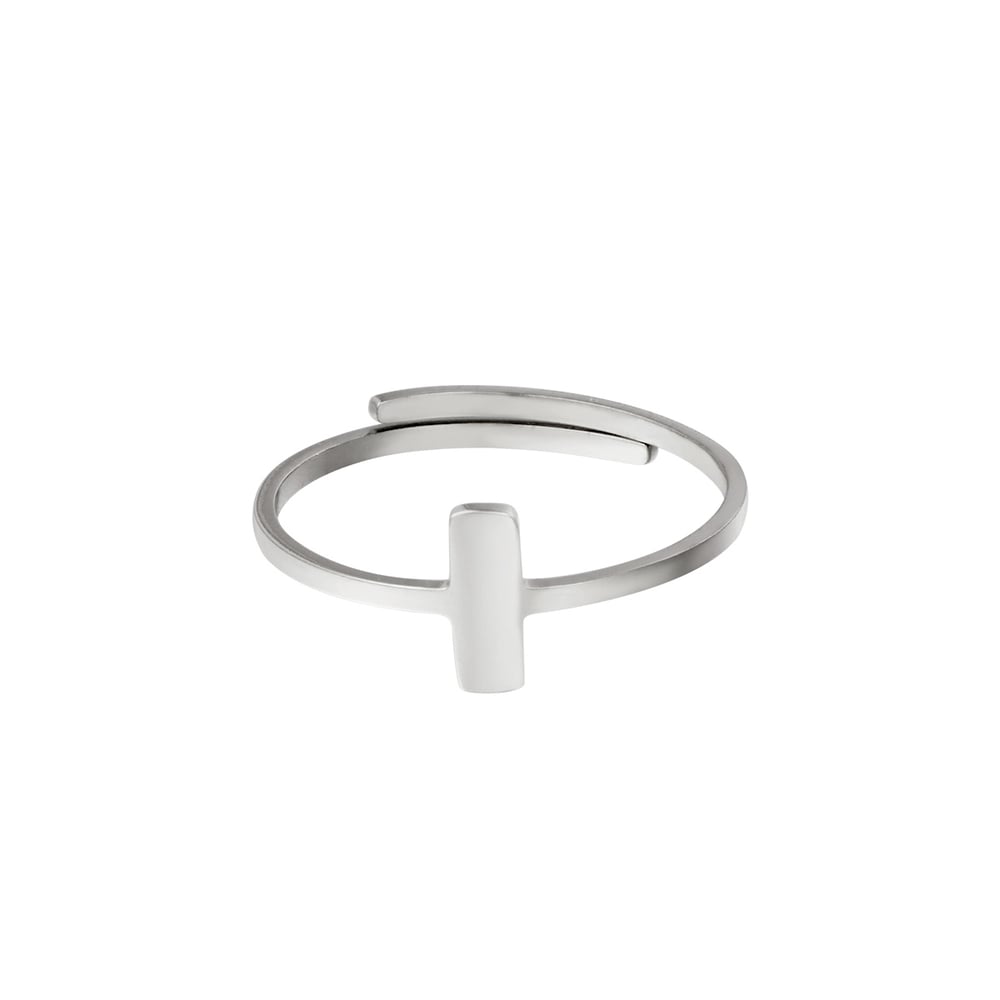 Adjustable ring litle recktangle